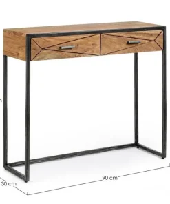 Bizzotto Consolle>CONSOLLE IN LEGNO 2 CASSETTI - EGON