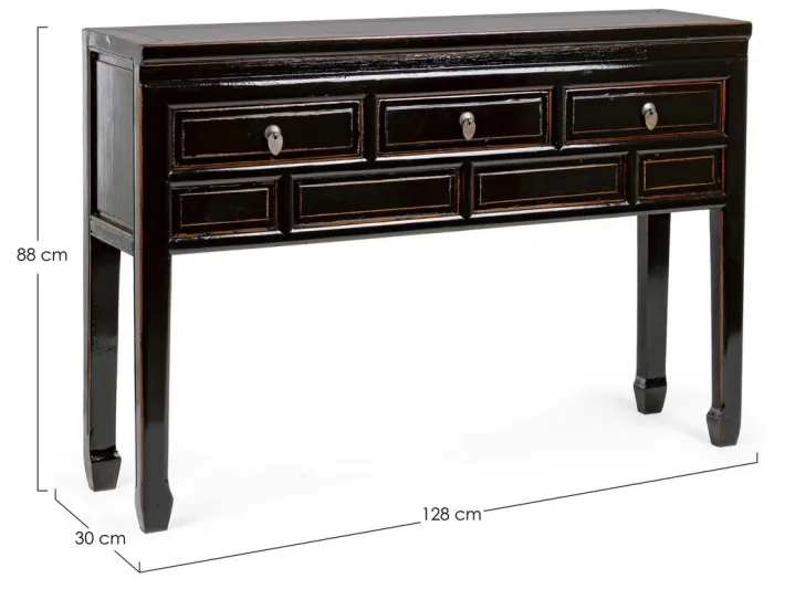 Bizzotto Consolle>CONSOLLE IN LEGNO NERO - JINAN