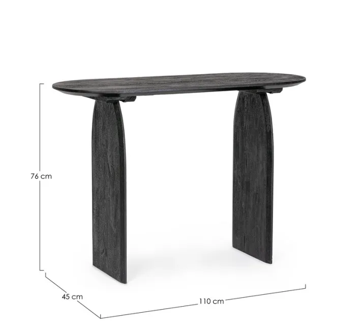 Bizzotto Consolle>CONSOLLE IN LEGNO NERO - MONTERREY