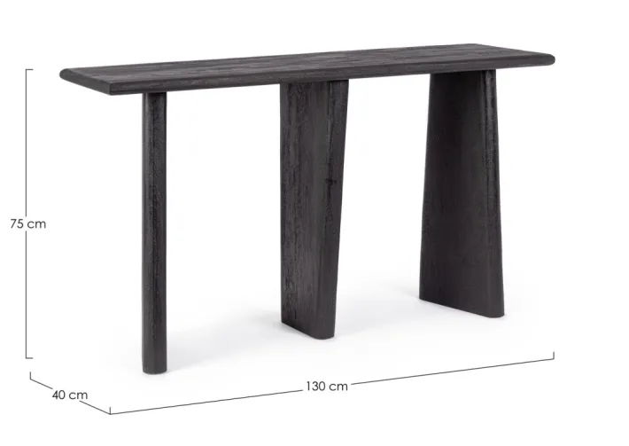 Bizzotto Consolle>CONSOLLE IN LEGNO NERO - ZACATECAS