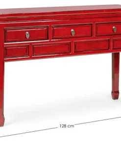 Bizzotto Consolle>CONSOLLE IN LEGNO ROSSO - JINAN