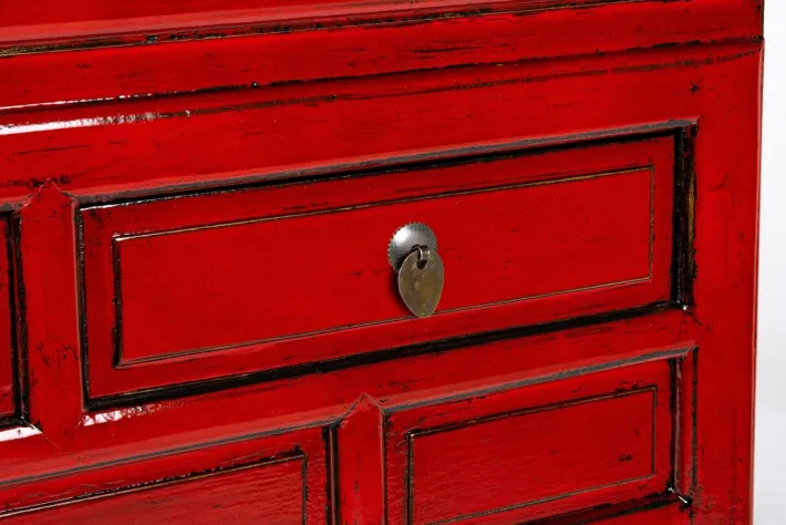Bizzotto Consolle>CONSOLLE IN LEGNO ROSSO - JINAN