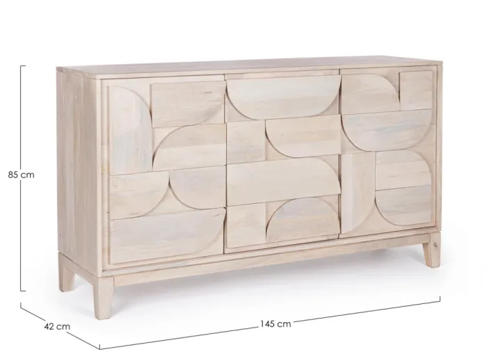 Bizzotto Credenze>CREDENZA 3 ANTE IN LEGNO - ARCHITA
