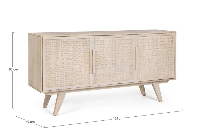 Bizzotto Credenze>CREDENZA 3 ANTE IN LEGNO - SAHANA