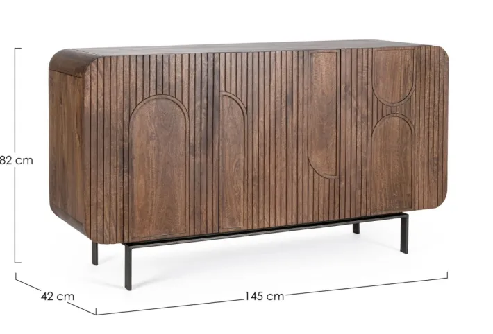 Bizzotto Credenze>CREDENZA 3 ANTE IN LEGNO - ORISSA