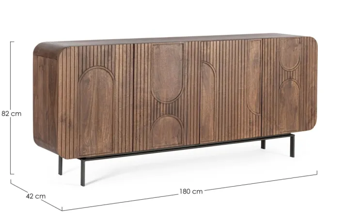 Bizzotto Credenze>CREDENZA 4 ANTE IN LEGNO - ORISSA