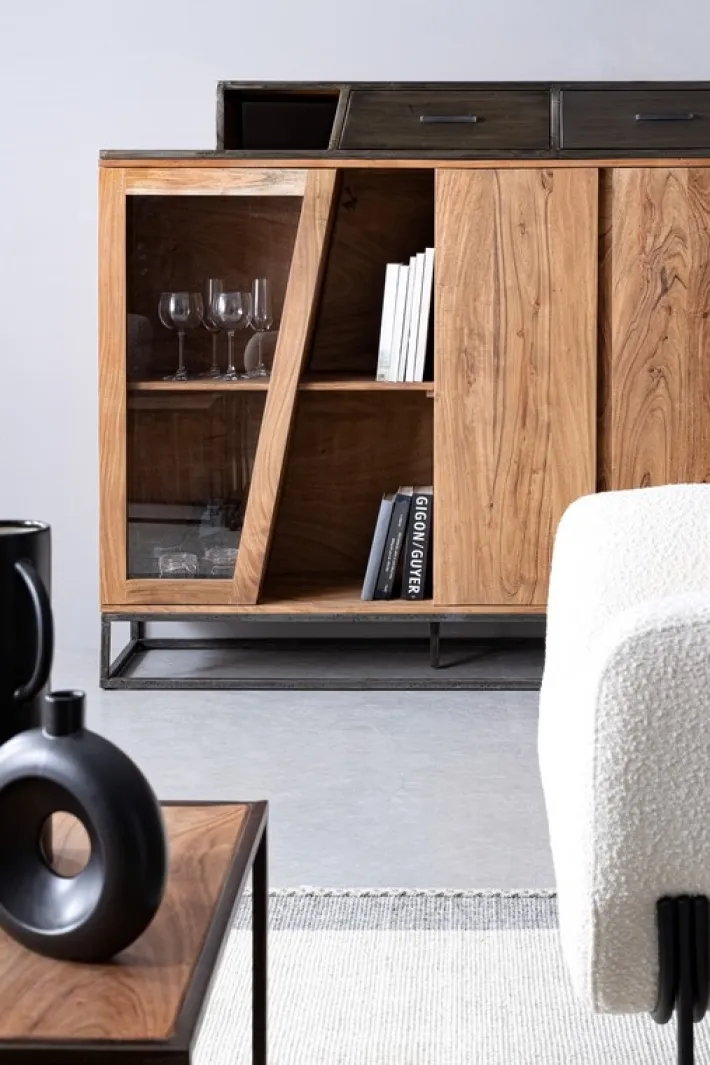 Bizzotto Credenze>CREDENZA ALTA IN LEGNO - JANAK