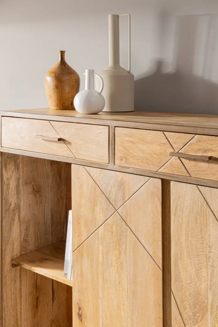 Bizzotto Credenze>CREDENZA ALTA IN LEGNO - JAIDEV