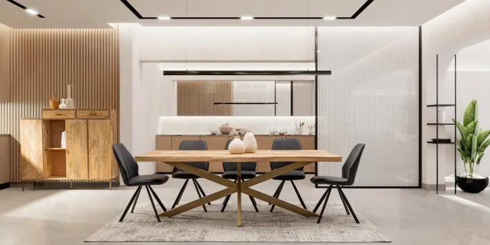 Bizzotto Credenze>CREDENZA ALTA IN LEGNO - JAIDEV
