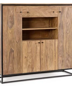 Bizzotto Credenze>CREDENZA ALTA IN LEGNO SHEESHAM - NARTAN
