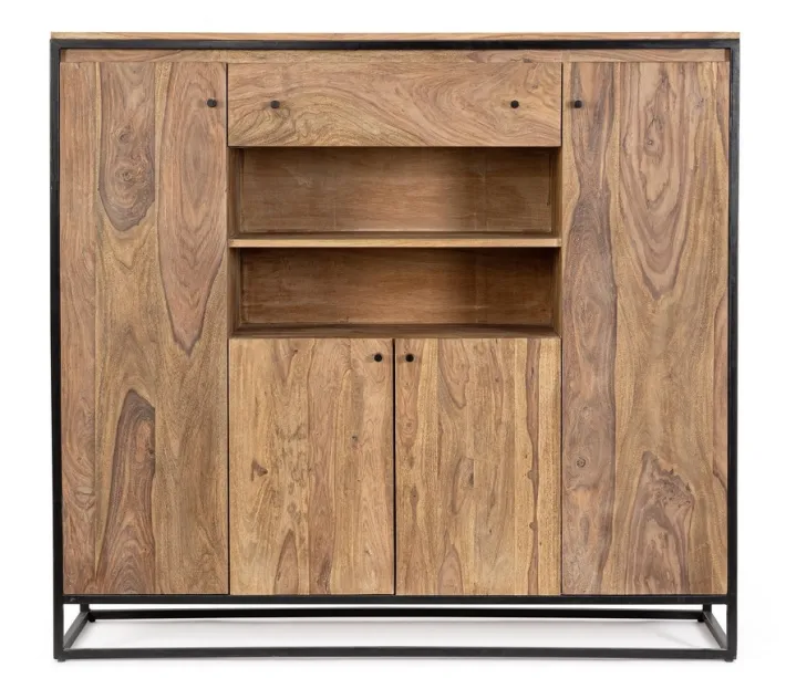 Bizzotto Credenze>CREDENZA ALTA IN LEGNO SHEESHAM - NARTAN