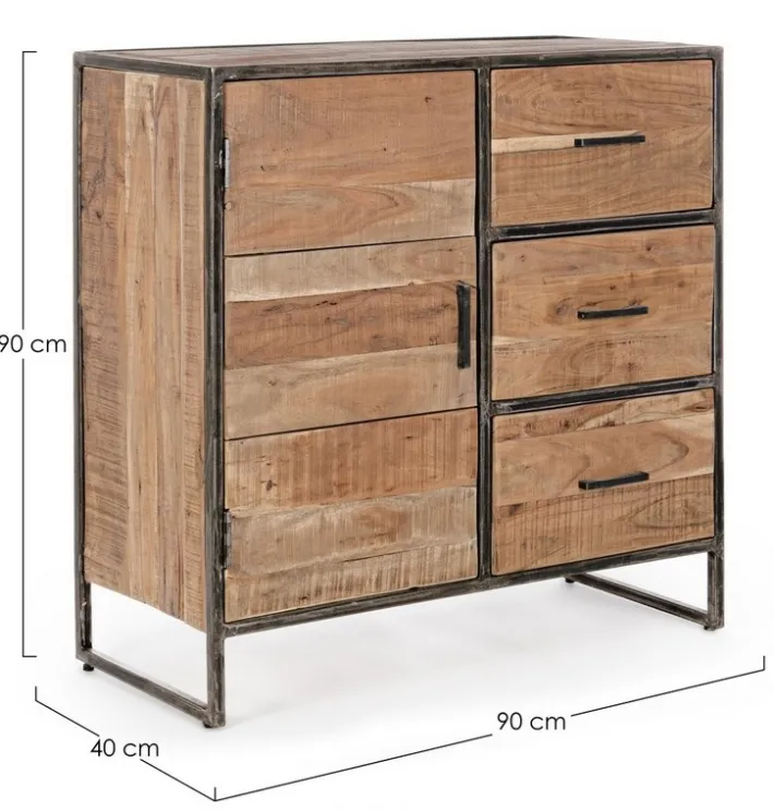 Bizzotto Credenze>CREDENZA IN LEGNO 1 ANTA - ELMER