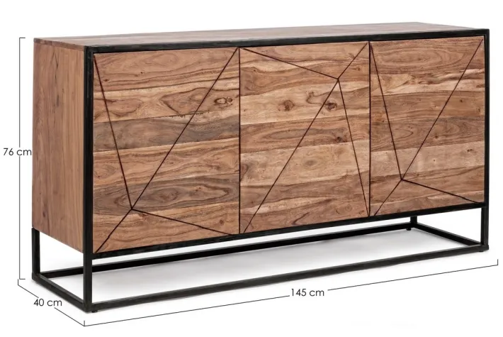Bizzotto Credenze>CREDENZA IN LEGNO 3 ANTE - EGON