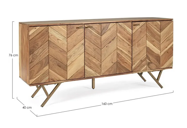 Bizzotto Credenze>CREDENZA IN LEGNO 3 ANTE - RAIDA
