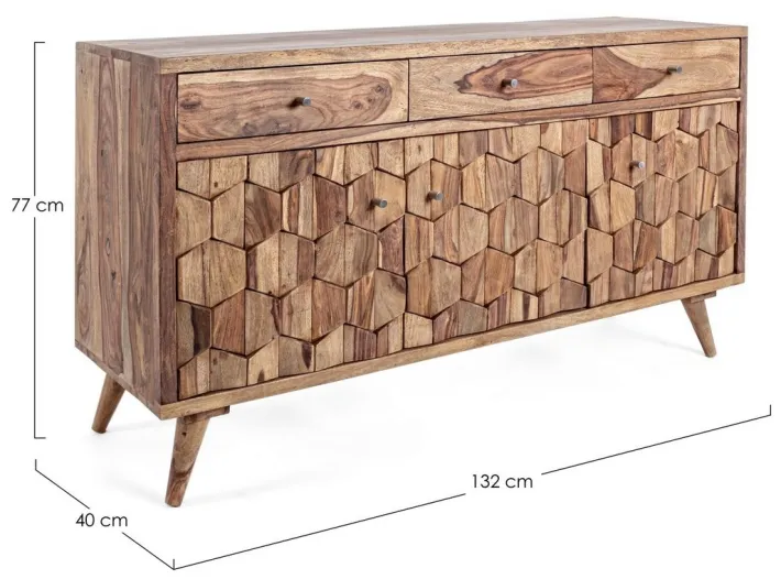 Bizzotto Credenze>CREDENZA IN LEGNO 3 ANTE - KANT