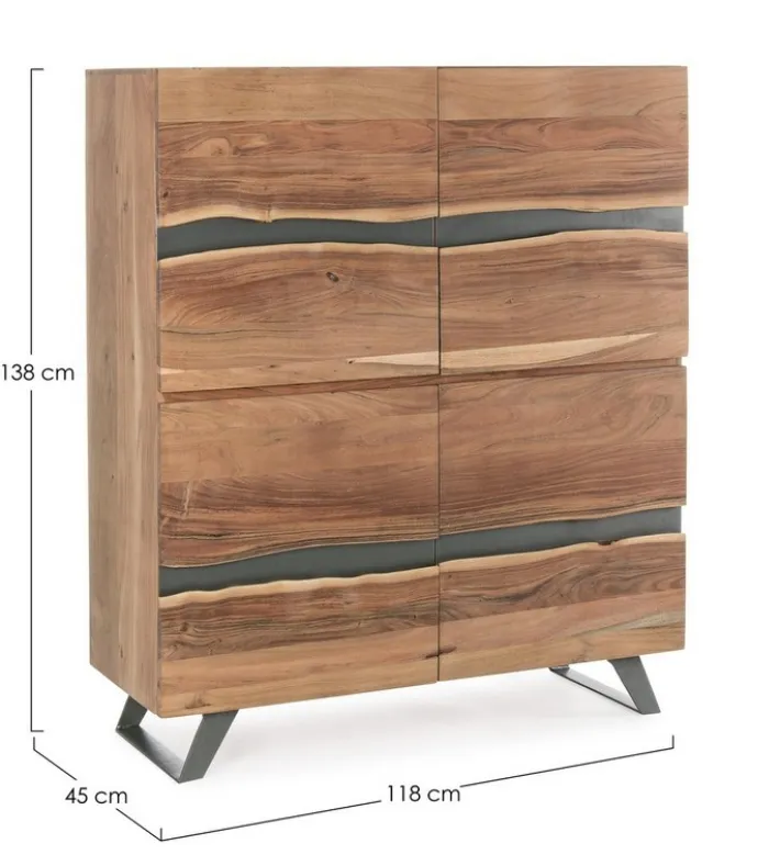 Bizzotto Credenze>CREDENZA IN LEGNO 2 ANTE - ARON