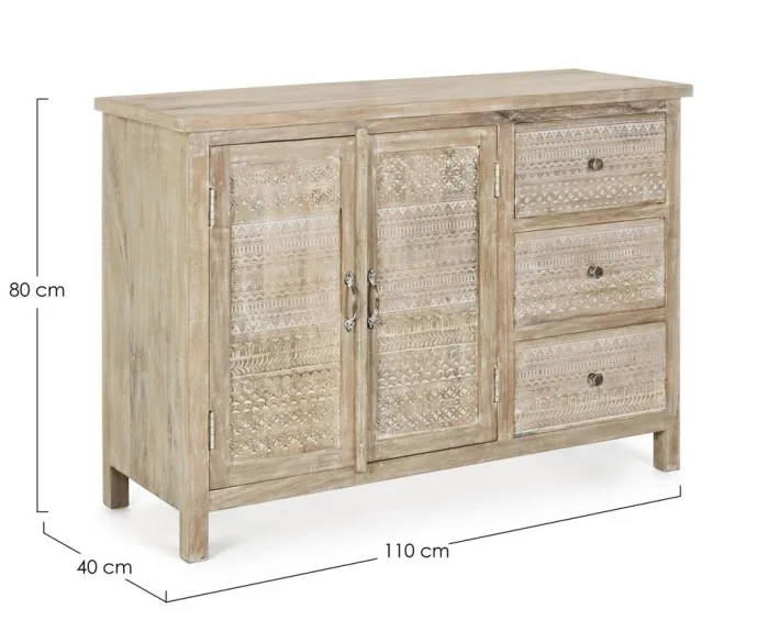 Bizzotto Credenze>CREDENZA IN LEGNO 2 ANTE - MAYRA