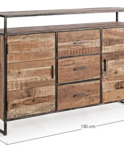 Bizzotto Credenze>CREDENZA IN LEGNO 2 ANTE - ELMER