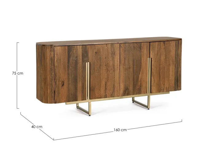 Bizzotto Credenze>CREDENZA IN LEGNO 4 ANTE - VILAS