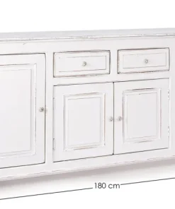 Bizzotto Credenze>CREDENZA IN LEGNO 4 ANTE - COLETTE