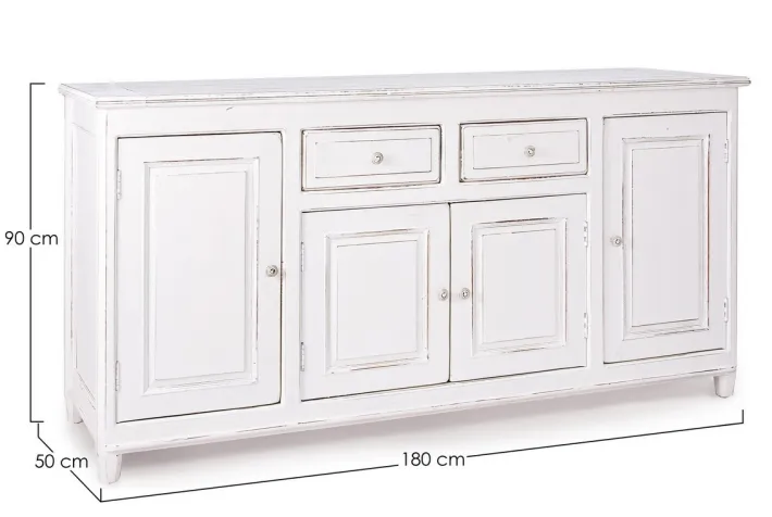 Bizzotto Credenze>CREDENZA IN LEGNO 4 ANTE - COLETTE