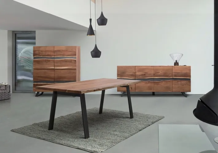 Bizzotto Credenze>CREDENZA IN LEGNO 4 ANTE - ARON