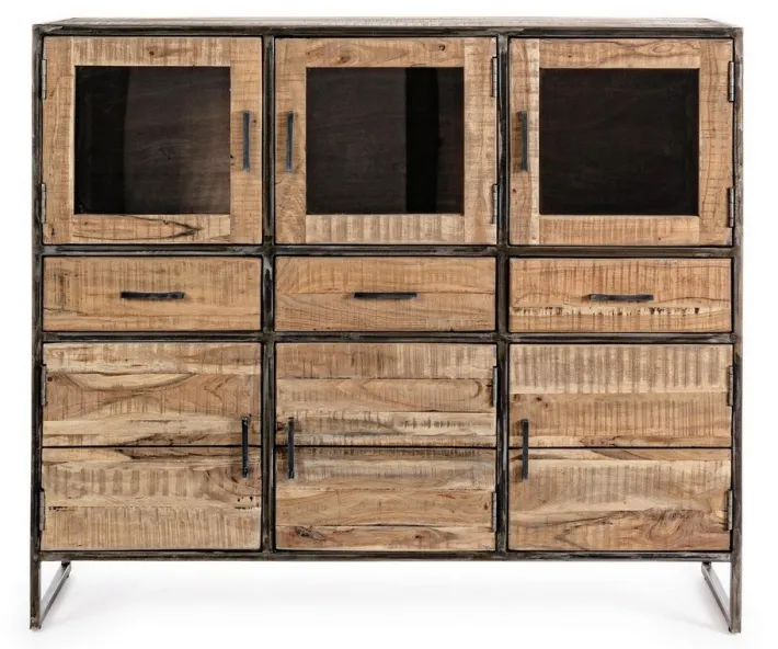 Bizzotto Credenze>CREDENZA IN LEGNO 6 ANTE - ELMER