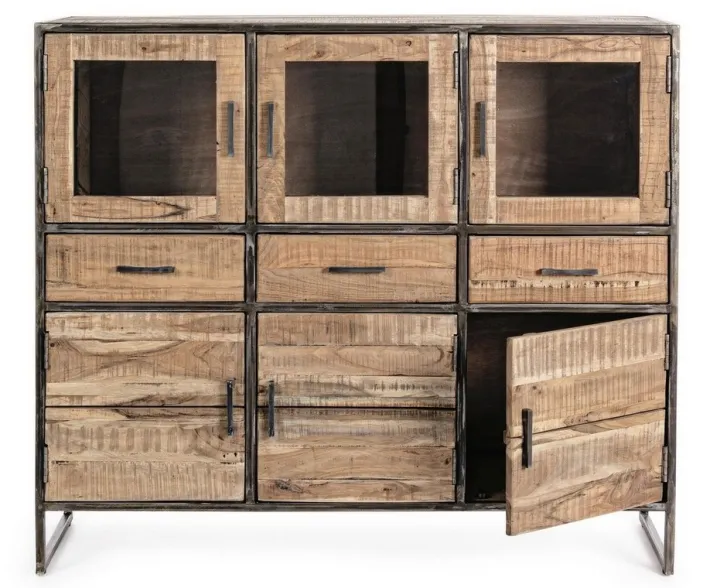 Bizzotto Credenze>CREDENZA IN LEGNO 6 ANTE - ELMER