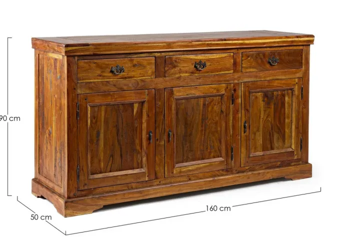 Bizzotto Credenze>CREDENZA IN LEGNO 3 ANTE- CHATEAUX