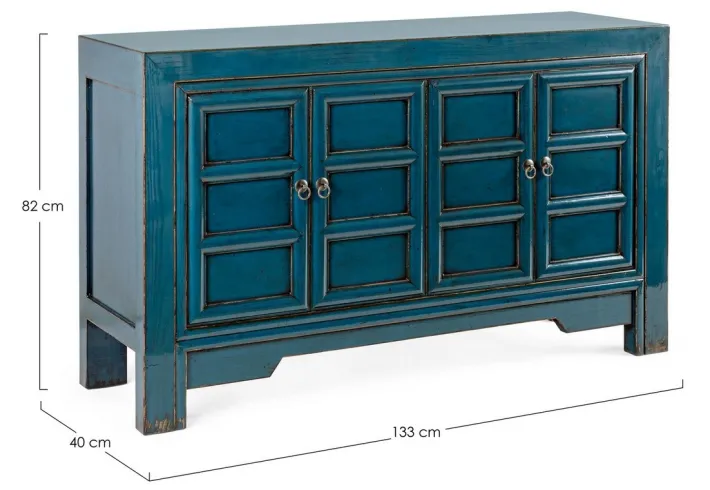 Bizzotto Credenze>CREDENZA IN LEGNO BLU - JINAN