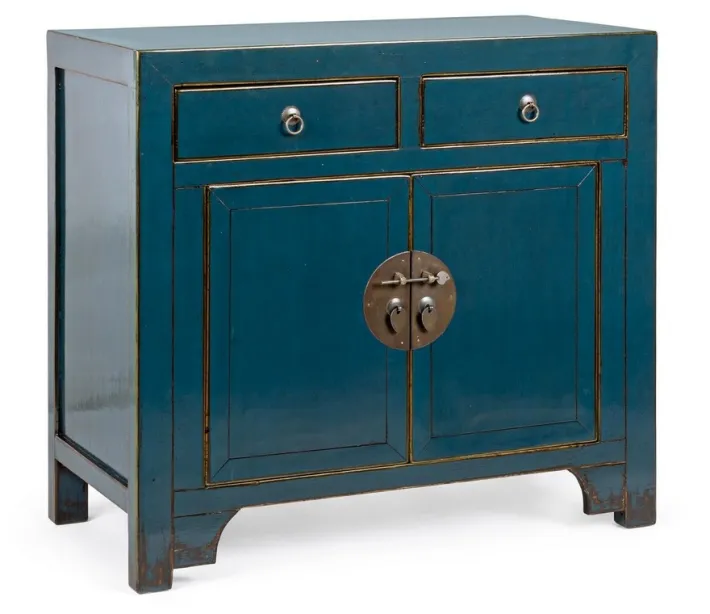 Bizzotto Credenze>CREDENZA IN LEGNO BLU- JINAN