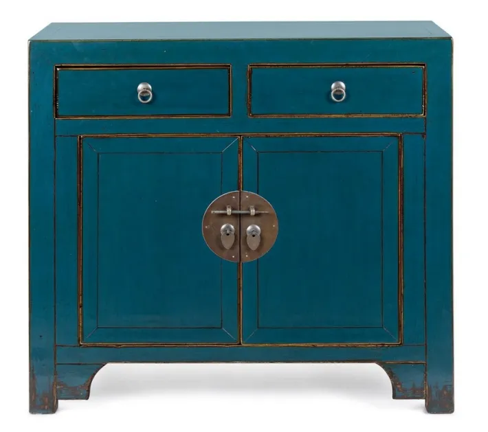 Bizzotto Credenze>CREDENZA IN LEGNO BLU- JINAN