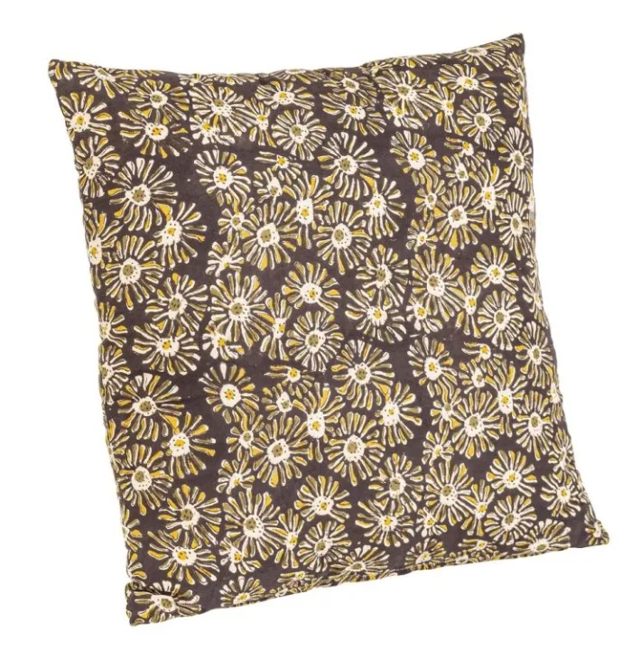 Bizzotto Cuscini>CUSCINO CALAIS NERO C-MARGHERITA 45X45