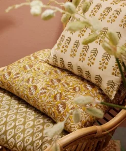 Bizzotto Cuscini>CUSCINO CHAMBERY OCRA C-FIORE ROS 40X60
