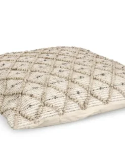 Bizzotto Cuscini>CUSCINO CHANDER BIANCO-NATURALE 80X80