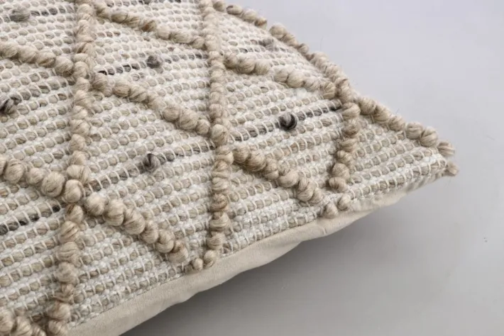 Bizzotto Cuscini>CUSCINO CHANDER BIANCO-NATURALE 80X80