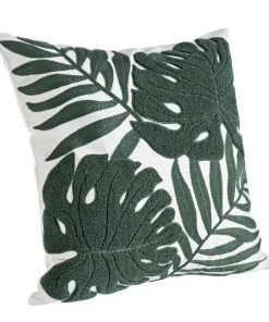 Bizzotto Cuscini>CUSCINO CON RICAMO FOGLIE 45X45