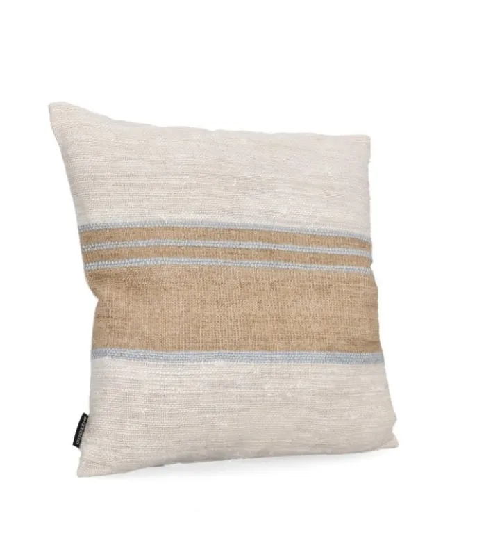 Bizzotto Cuscini>CUSCINO KARADA CREMA NATURALE BLU 45X45