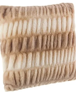Bizzotto Cuscini>CUSCINO SHIRRING MARRONE-CREMA 45X45