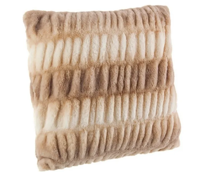 Bizzotto Cuscini>CUSCINO SHIRRING MARRONE-CREMA 45X45