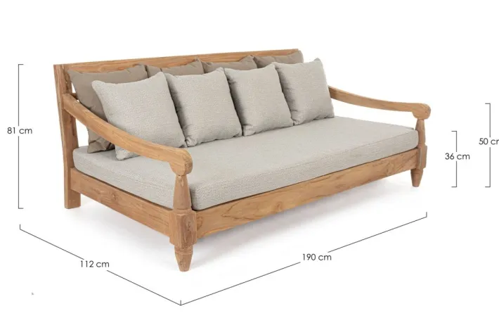 Bizzotto Daybed>DAYBED C-C BALI NATURAL - FSC