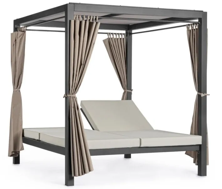Bizzotto Daybed>DAYBED IN ALLUMINIO ANTRACITE - DREAM