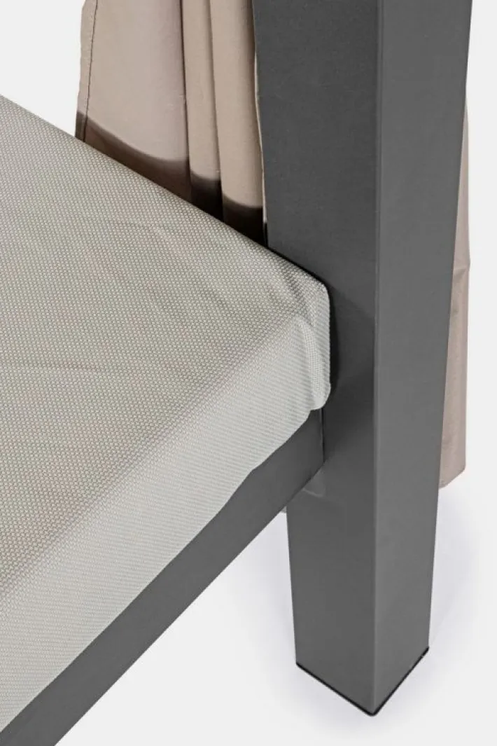 Bizzotto Daybed>DAYBED IN ALLUMINIO ANTRACITE - DREAM
