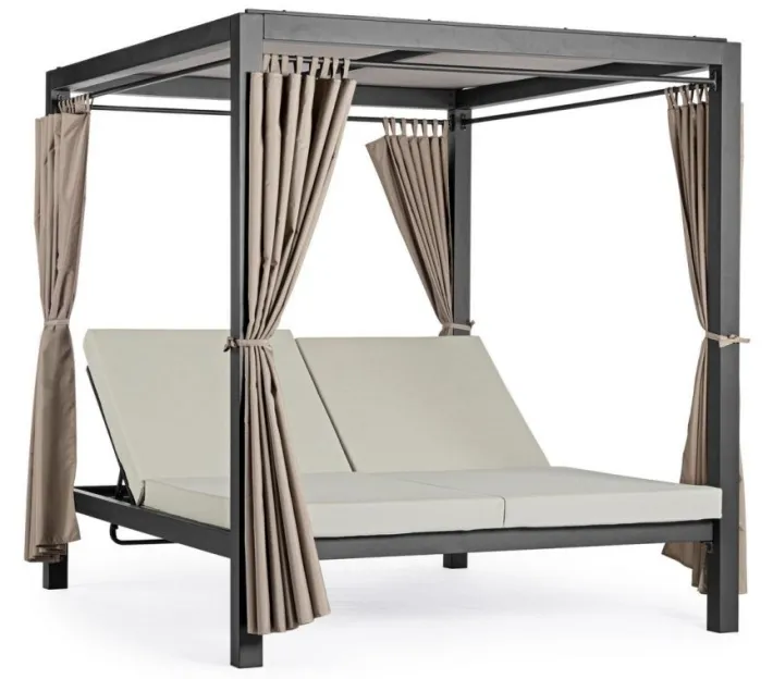 Bizzotto Daybed>DAYBED IN ALLUMINIO ANTRACITE - DREAM