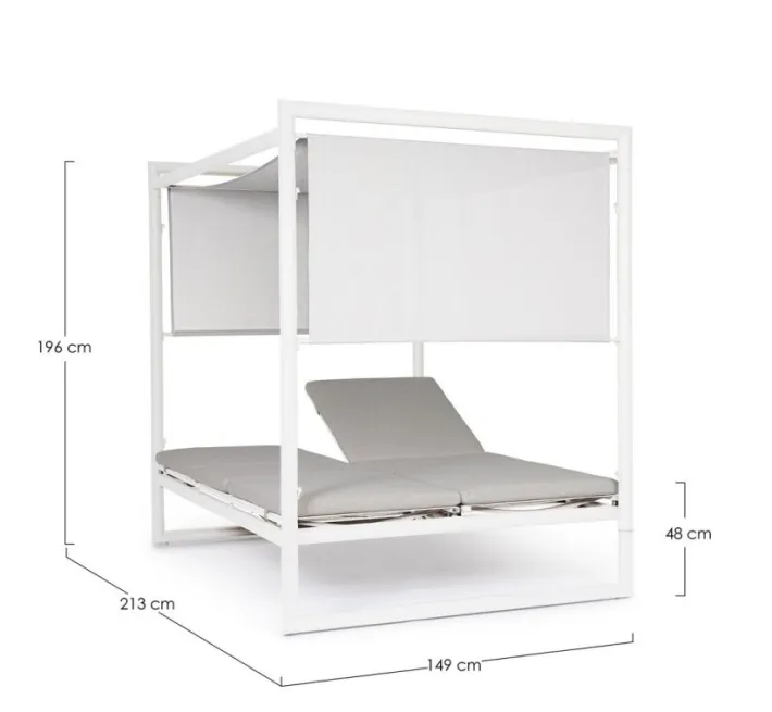 Bizzotto Daybed>DAYBED KONNOR BIANCO CX21