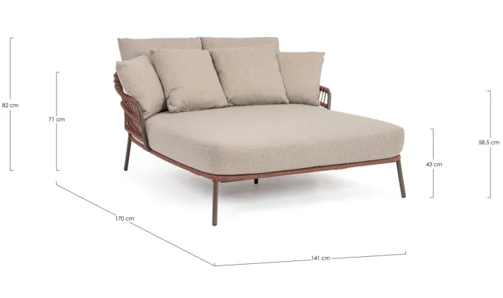 Bizzotto Daybed>DAYBED 2P C-C TALAIA JAVA