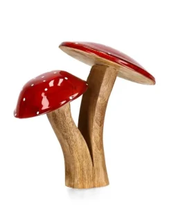 Bizzotto Oggettistica>DECOR FUNGO 2F JASPER STAND ROSSO-NAT