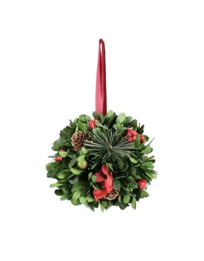 Bizzotto Oggettistica>DECOR SFERICA ANTEA VERDE C-BACCHE D12