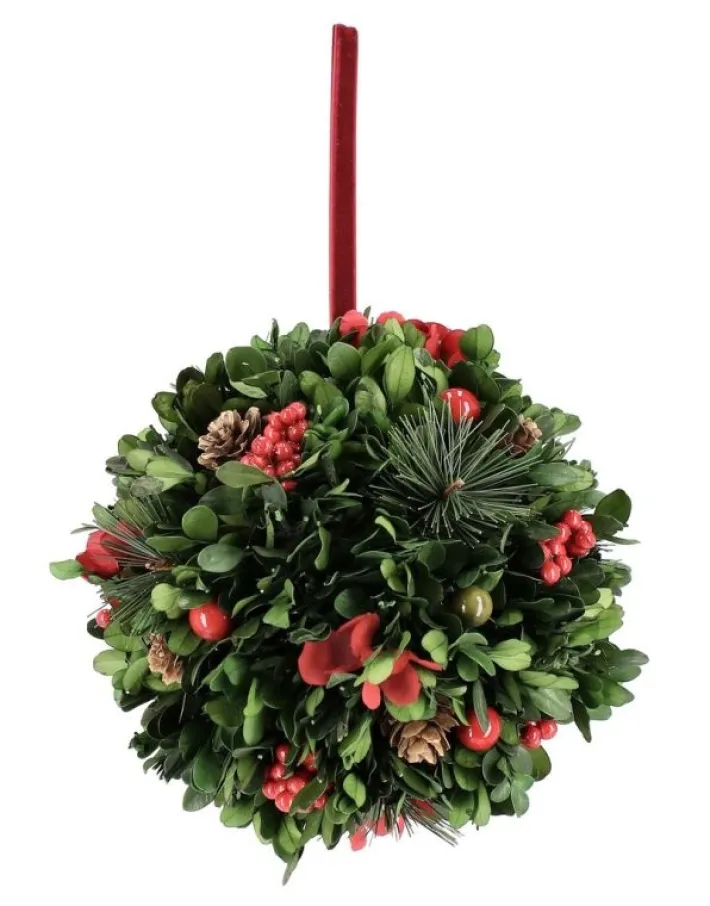 Bizzotto Oggettistica>DECOR SFERICA ANTEA VERDE C-BACCHE D17
