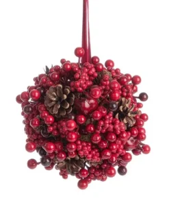 Bizzotto Oggettistica>DECOR SFERICA JODENE C-BACCA ROSSO D16